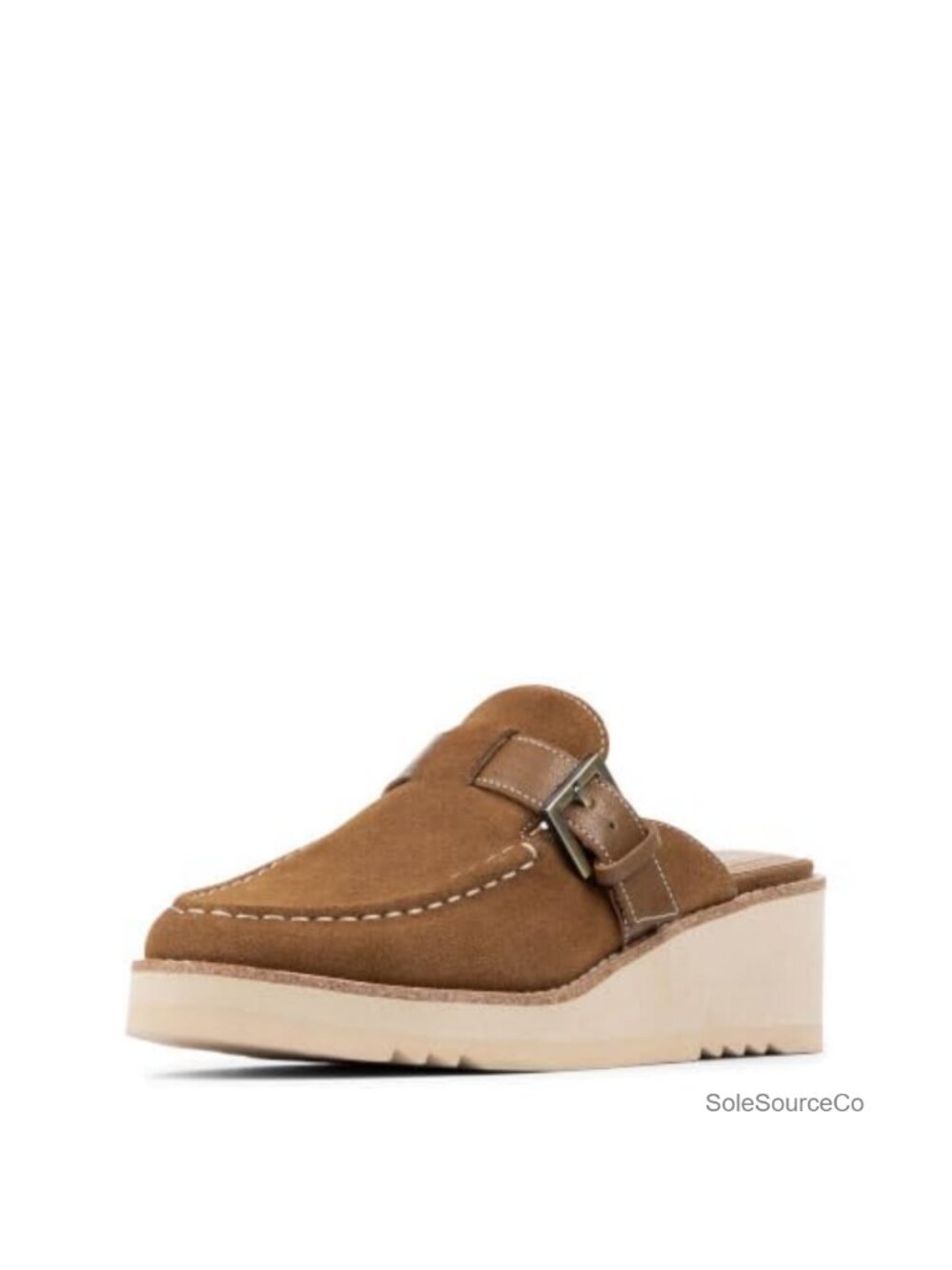 Donald J Pliner Elvesa Suede Mule Memory Foam Buckle Women's Shoe